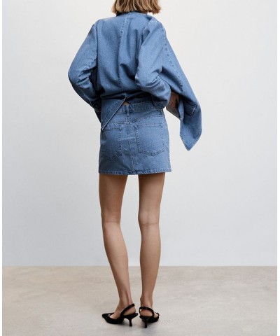 Women's Denim Mini-Skirt Medium Blue $28.70 Skirts