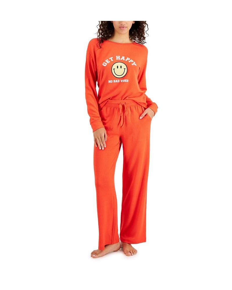Women's Cozy Pajama Set Happy Papaya Punch $17.39 Sleepwear