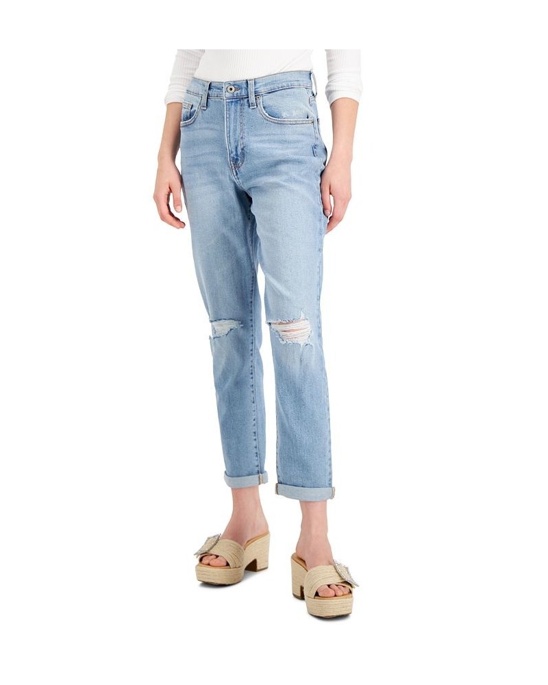 Juniors' Ripped Mom Jeans Daily Double $17.99 Jeans