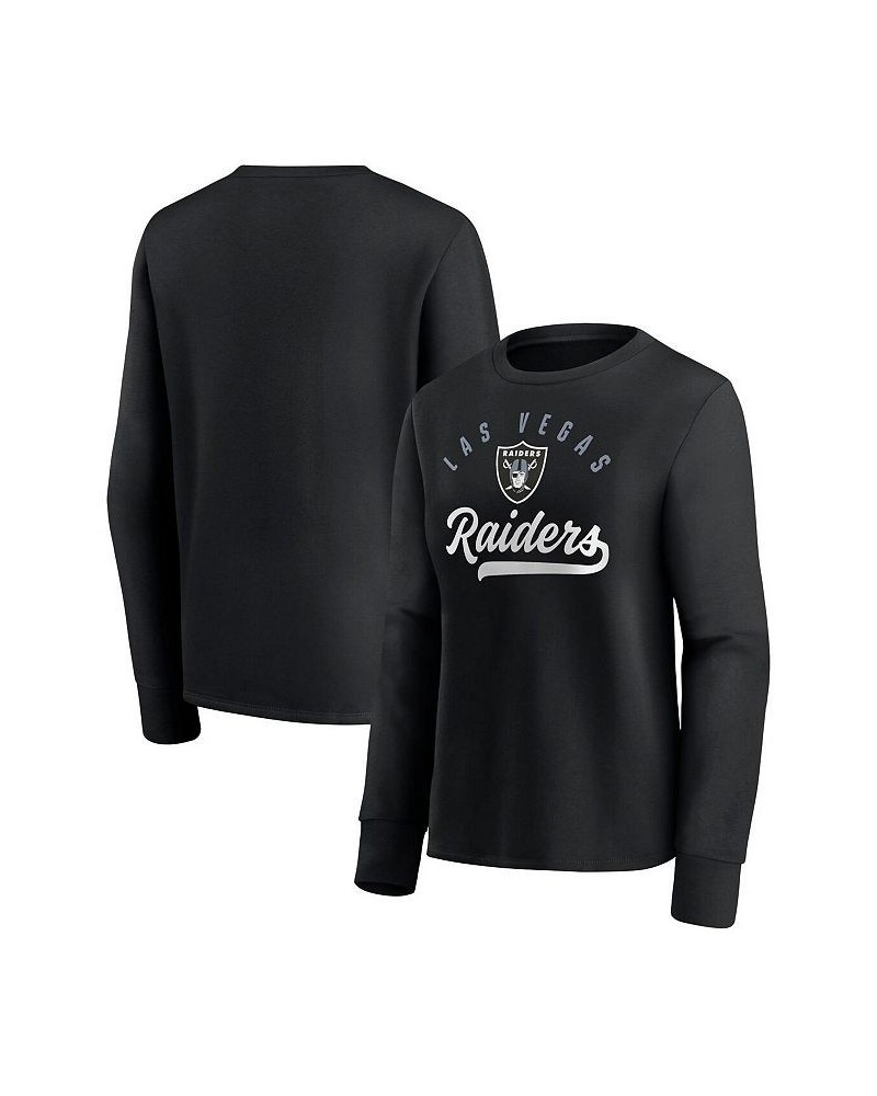 Women's Branded Black Las Vegas Raiders Ultimate Style Pullover Sweatshirt Black $34.30 Sweatshirts