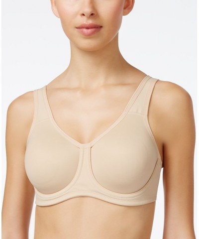 Sport High-Impact Underwire Bra 855170 Up To I Cup Tan/Beige $47.30 Bras