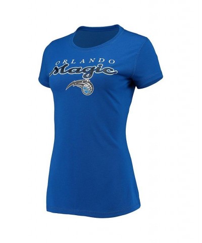 Women's Blue Black Orlando Magic Lodge T-shirt and Pants Sleep Set Blue, Black $28.20 Pajama