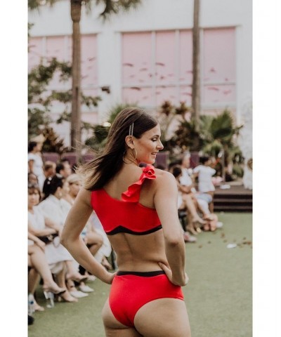 Rafaela contouring women's bikini top Red $48.40 Swimsuits