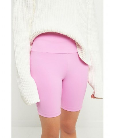 Women's Biker Shorts Pink $25.50 Shorts