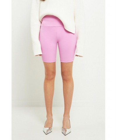 Women's Biker Shorts Pink $25.50 Shorts