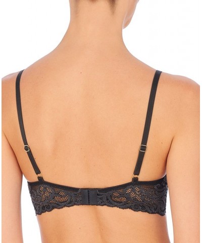 Feathers Contour Plunge Lace-Trim Bra 730023 Coal Luxe Leopard Print $31.39 Bras