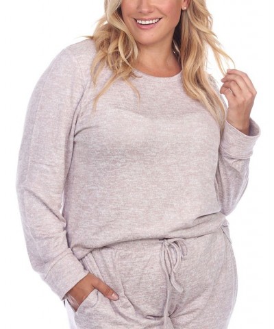 Plus Size Lounge Set 2-Piece Light Pink $25.80 Sleepwear