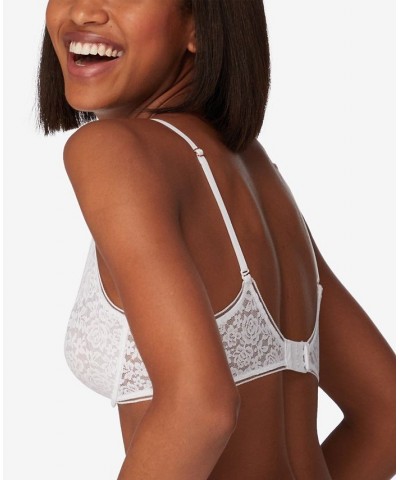 Pure Comfort Stretch Lace Demi Underwire Bra DM202C White $15.65 Bras