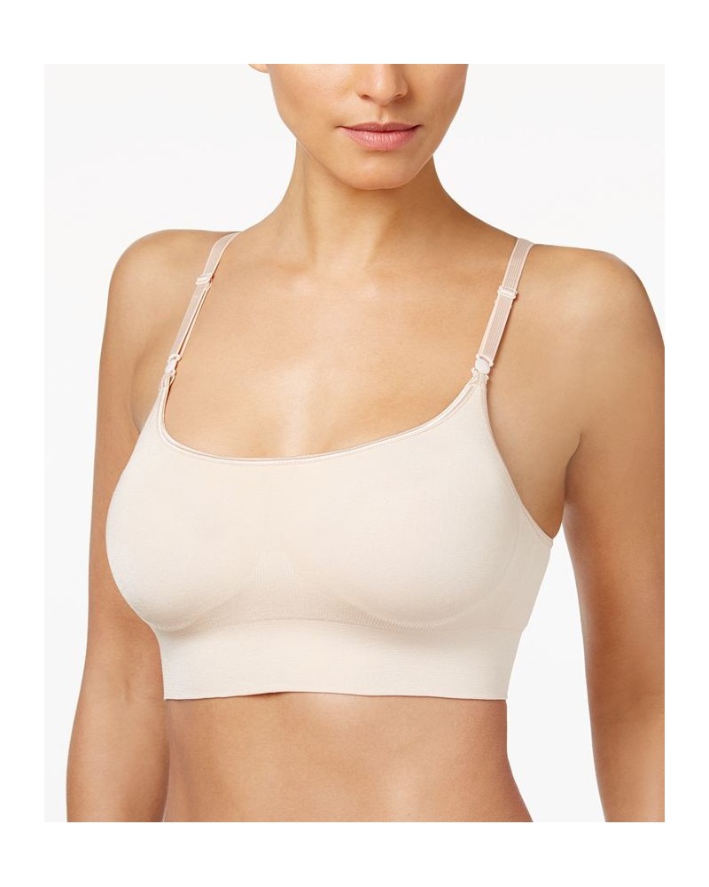 Warners Easy Does It Dig-Free Comfort Band with Seamless Stretch Wireless Lightly Lined Convertible Comfort Bra RM0911A $13.9...