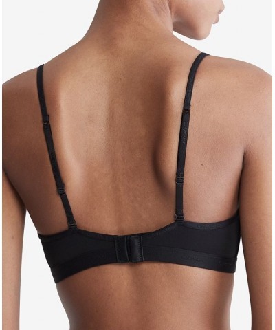 Women's Form To Body Lightly Lined Triangle Bralette QF6758 Black $13.45 Bras