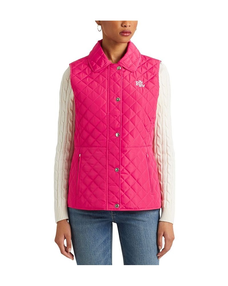 Women's Quilted Vest Pink $53.00 Coats