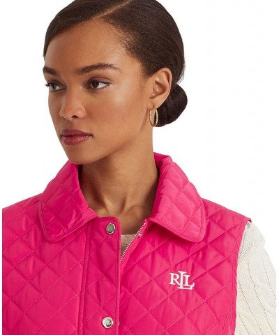 Women's Quilted Vest Pink $53.00 Coats