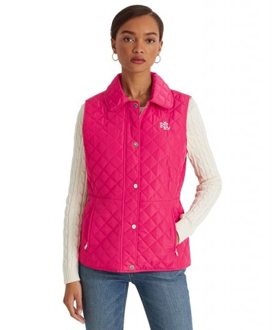 Women's Quilted Vest Pink $53.00 Coats