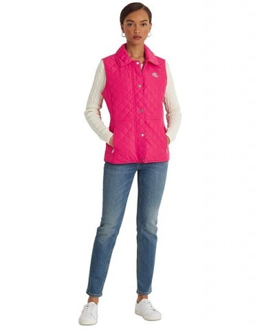 Women's Quilted Vest Pink $53.00 Coats