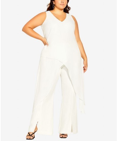 Plus Size Trendy Stella Top Ivory/Cream $33.75 Tops