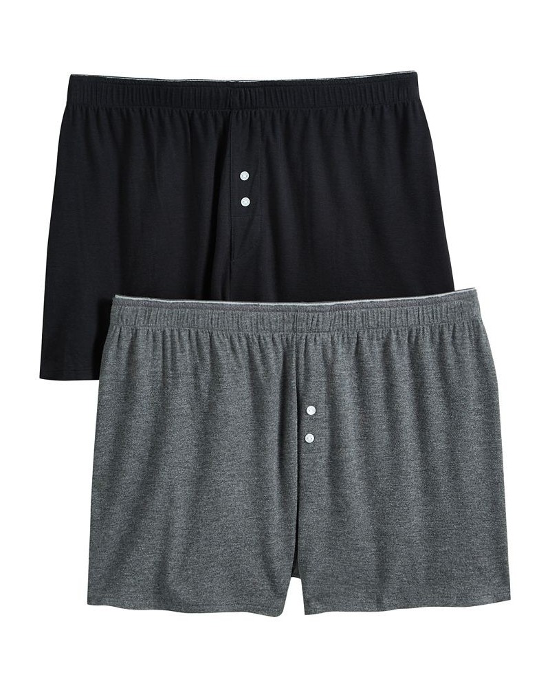 2-Pk. Core Boxer Shorts Charcoal Hthr $12.00 Sleepwear