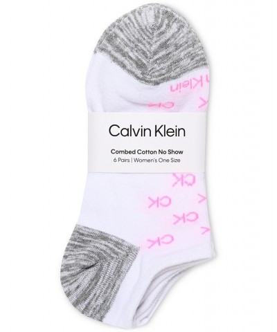 Women's 6-Pk. Flat Knit No-Show Socks White $15.90 Socks