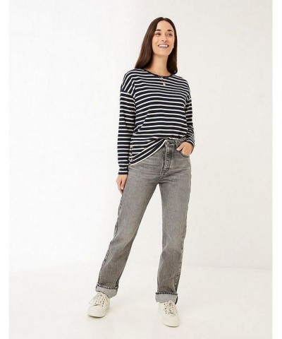 Leah Stripe Top - Women's Navy $28.42 Tops