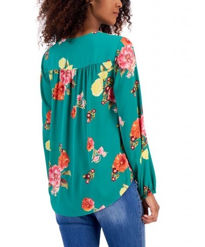 Women's Surplice Top Green $17.09 Tops