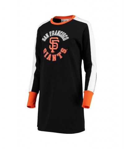 Women's Black San Francisco Giants Hurry Up Offense Long Sleeve Dress Black $26.40 Dresses