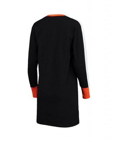 Women's Black San Francisco Giants Hurry Up Offense Long Sleeve Dress Black $26.40 Dresses