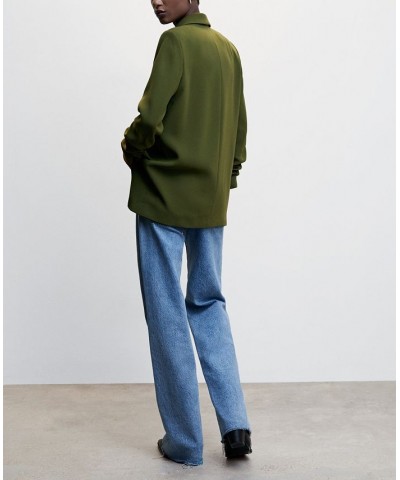 Women's Flowy Suit Blazer Green $47.30 Jackets