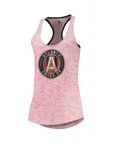 Women's by New Era Red Atlanta United FC Novelty Space Dye Jersey Racerback Tank Top Red $21.99 Tops