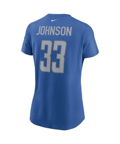 Women's Kerryon Johnson Blue Detroit Lions Name Number T-shirt Blue $24.29 Tops