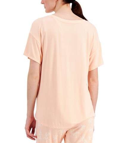 Super Soft Scoop-Neck Pajama Top Tropical Peach $11.79 Sleepwear