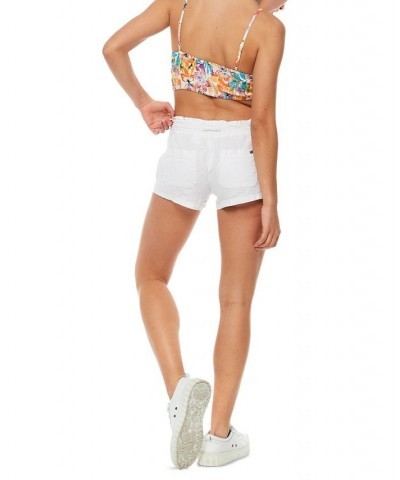 Juniors' Oceanside Beach Short White $27.50 Shorts