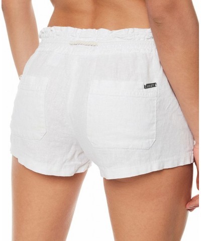 Juniors' Oceanside Beach Short White $27.50 Shorts