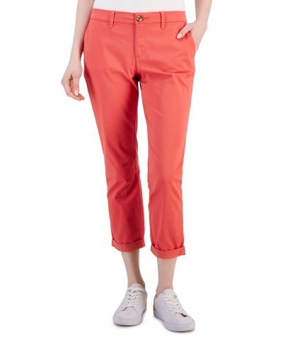 Women's TH Flex Hampton Cuffed Chino Straight-Leg Pants Coralie $24.00 Pants