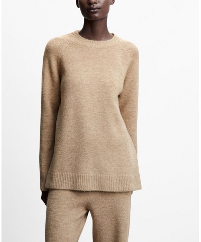 Women's Oversize Knit Sweater Beige $39.60 Sleepwear