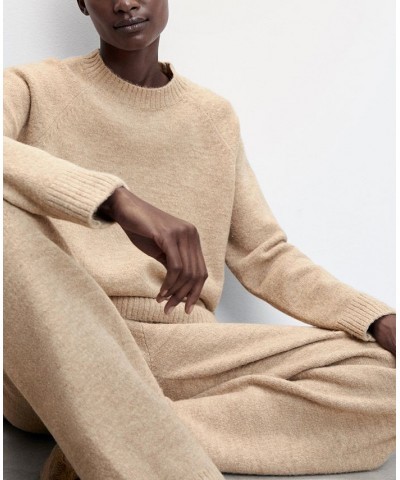 Women's Oversize Knit Sweater Beige $39.60 Sleepwear