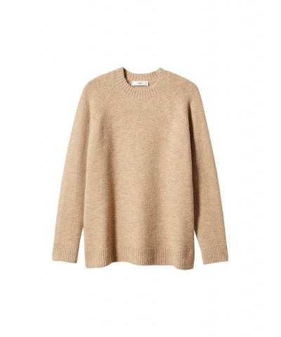 Women's Oversize Knit Sweater Beige $39.60 Sleepwear