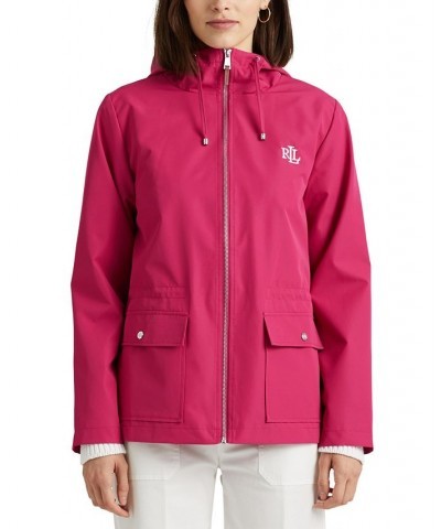 Women's Packable Full-Zip Anorak Windbreaker Pink $46.02 Coats