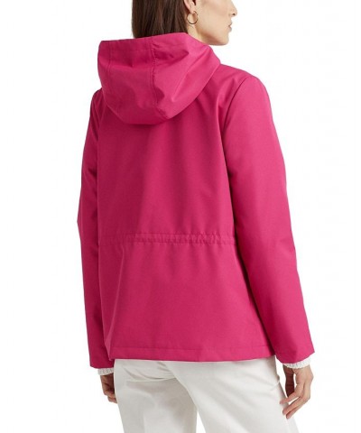 Women's Packable Full-Zip Anorak Windbreaker Pink $46.02 Coats