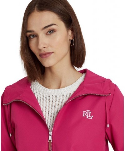 Women's Packable Full-Zip Anorak Windbreaker Pink $46.02 Coats