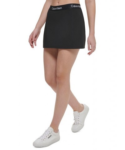 Women's A-Line Logo Skort Black $34.06 Shorts