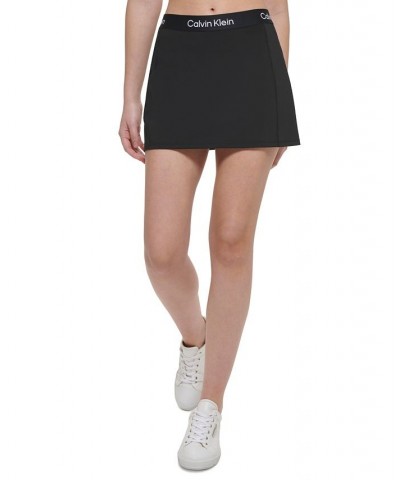 Women's A-Line Logo Skort Black $34.06 Shorts