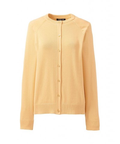 School Uniform Women's Cotton Modal Cardigan Sweater Maize $30.57 Sweaters