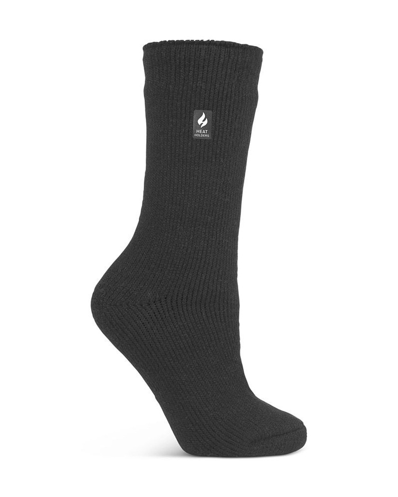 Women's Camellia Solid Crew Socks Gray $12.68 Accessories