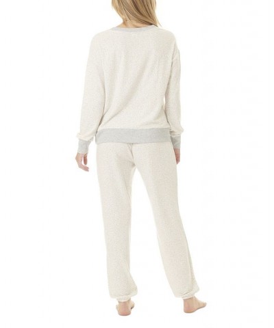 Women's Westport Long Sleeve Pajama Set Tan/Beige $28.42 Sleepwear