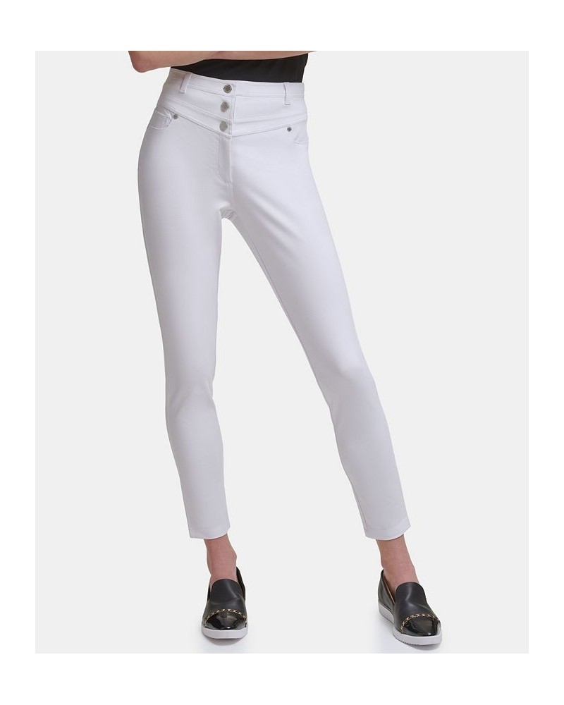 Women's High Waisted Seasonless Compression Pant White $51.74 Pants