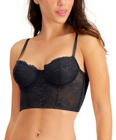 Women's Lace Bustier Lingerie Black $17.68 Lingerie