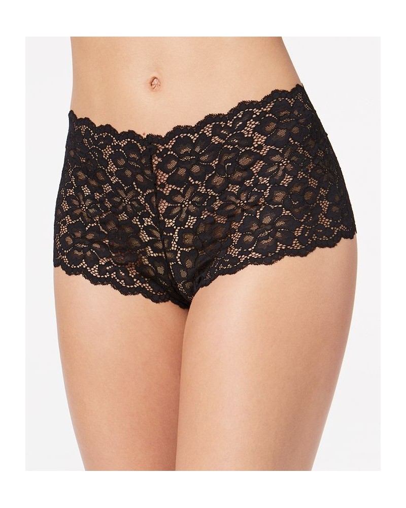 Casual Comfort Lace Boyshort Underwear DMCLBS Black $8.91 Panty
