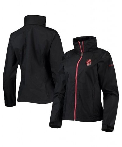 Women's Black Arkansas Razorbacks Switchback Full-Zip Hoodie Jacket Black $33.60 Jackets