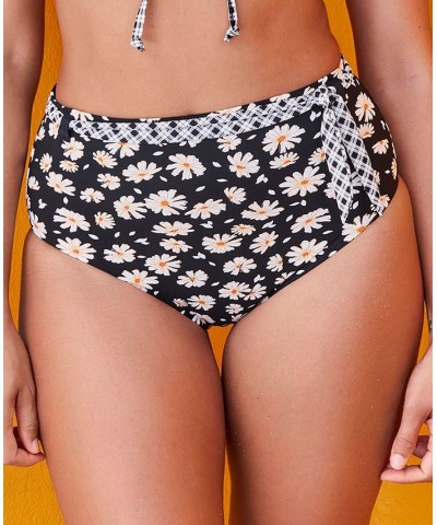 Women's Chic Lit Cherry Dip Bikini Bottoms Black Multi $38.88 Swimsuits