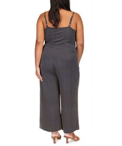 Plus Size Printed Side-Tie Jumpsuit Midnight Blue/gold $59.50 Pants