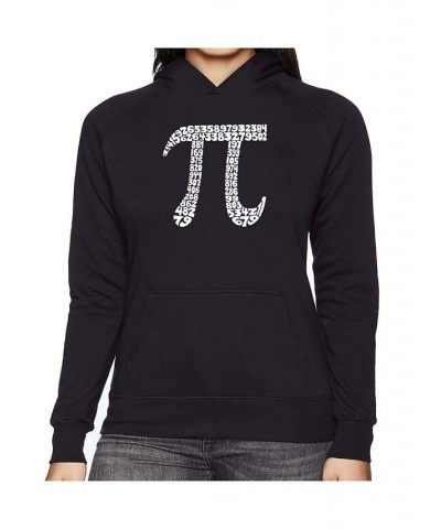 Women's Word Art Hooded Sweatshirt -The First 100 Digits Of Pi Black $24.00 Sweatshirts